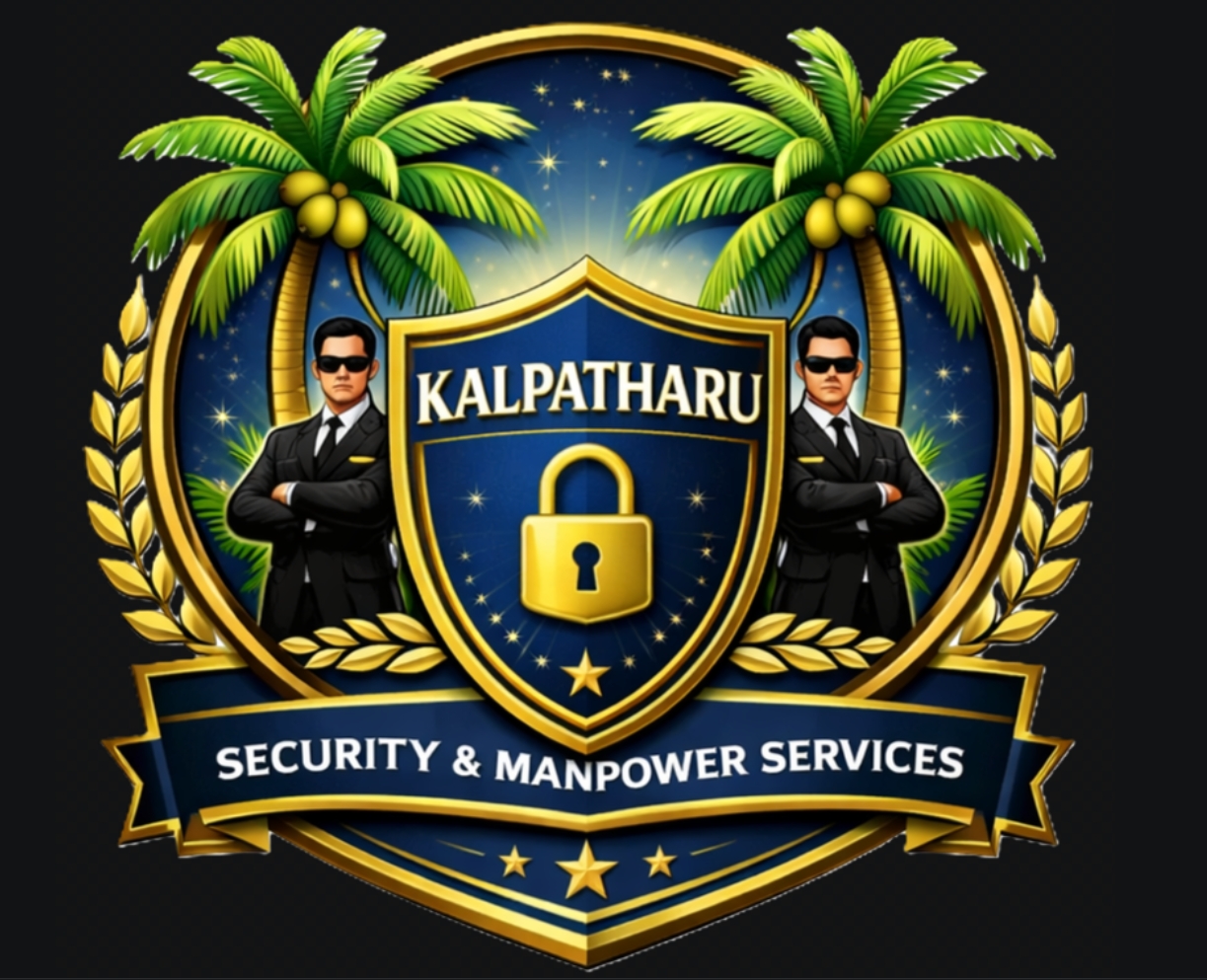 Kalpatharu Official Crest - Coconut Trees, Mountain & Guards
